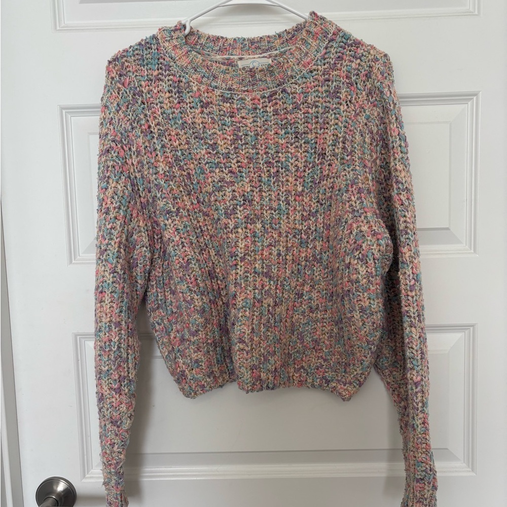 Pastel Rainbow Knit Sweater